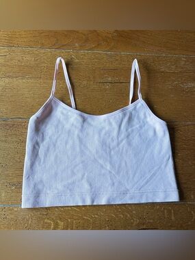 Garage Light Pink Ribbed Cami Tank Top